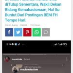 Mengenai Pemberitaan Wadek 3 FH UNIB, PIMRED Darah Juang; Kita Sudah Memberikan Hak Jawab Yang Sesuai Dengan KEJ Pasal 11