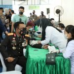 Kapolda Sumut Tinjau Vaksinasi Massal di Kampus Pasca Sarjana UMSU