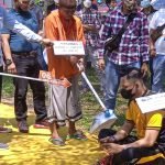 Rekonstruksi Pembunuhan dengan Cangkul di Palembang, Hadirkan Langsung Terduga Pelaku.
