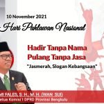 Hari Pahlawan. Suimi Fales “Hadir Tanpa Nama Pulang Tanpa Jasa”