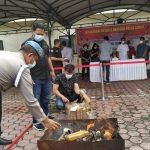 Direktorat Narkoba Polda Sumut Melaksanakan Pemusnahan Barang Bukti Narkoba