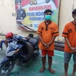 Dua Pria Pelaku Pencurian Ban Mobil Tak Berkutik Saat Di bekuk Polisi