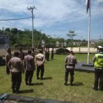Kapolsek Gandus Pimpin Apel terima siswa Bintara baru