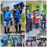Blue Helmet Bantu Korban Erupsi Gunung Semeru Lumajang, Gus Siroj : “Kepedulian Kita Sangat di Perlukan Mereka Disini”