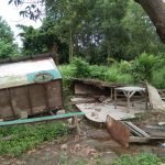 Warung Yang Berada Pinggir Jalan Di Simpang Sintai Di Robohkan Oleh Oknum Yang Tak Di Kenal