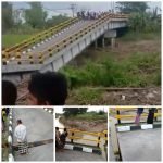 Jembatan Kacangan Benjeng Gresik Ambles Dan Patah “BREEG” Terdengar Hingga Jarak 100 meter lebih