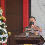 Polresta Deli Serdang Melaksanakan Ibadah Natal Tahun 2021 Secara Sederhana