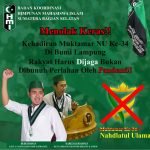 BUBARKAN MUKTAMAR NU, BADKO HMI SUMBAGSEL: Gubernur Dan Kapolda Harus Lebih Serius MENANGANI PENYEBARAN COVID