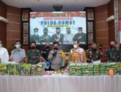 Polda Sumatra Utara Melaksanakan Konfrensi Pers Ahir Tahun 2021
