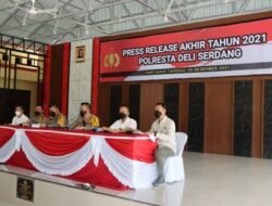 Kepolisian Reserse Polres Deli Serdang menggelar Press Rilis Ahir Tahun 2021