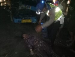 Mobil Angkutan KUPJ VS Sepeda Motor Suzuki GSX Korba Tewas Ditempat