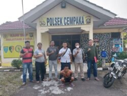 Nekat Gelapkan Motor Teman Untuk Tahun Baruan, Johan di Jemput TIM Krokodil Polsek Pemulutan