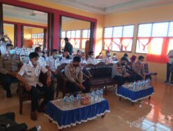 Kapolres Ogan Ilir Akbp Yusantiyo Sandhi, S.H Ikuti Launching Vaksinasi Merdeka Anak Via Zoom Meeting