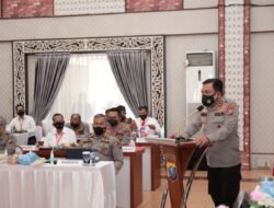 Polda Sumut Beserta Jajaran Polres Melaksanakan Anev Tahunan Di Aula Tribarata Mapoldasu