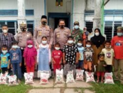 Peduli Anak Yatim Kapolres Madina Bagikan Sembako