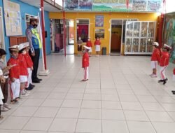 Putus Rantai Covid-19 Pada Anak Usia Dini, Polisi Melaksanakan Giat Polisi Sahabat Anak
