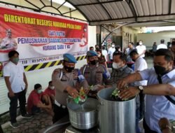Dit Reserse Poldasu Kembali Melaksanakan Pemusnahan Barang Bukti Narkotika