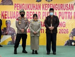 KAPOLRESTA BARELANG HADIRI PENGUKUHAN KEPENGURUSAN KELUARGA BESAR PUTRA PUTRI POLRI RESOR BARELANG (KBPP) POLRI