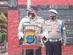 Kapolres Binjai Pimpin Apel Sambut Kedatangan Presiden RI