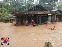 HST dan HSS Banjir, 59 Rumah di Haruyan dan SMPN 2 Loksado Terendam