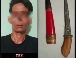 Polsek Liang Anggang, Amankan Pembawa Sajam Tanpa Izin