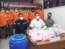 PEMUSNAHAN BARANG BUKTI NARKOTIKA JENIS SABU DAN GANJA OLEH DITRESNARKOBA POLDA KEPRI