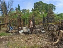 Jelang Salat Jumat, Satu Rumah Terbakar di Pelabuhan Dalam OI, Diduga Korsleting Listrik