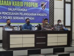 Tekan Pelanggaran Anggota Polri, Bid Propam Beri Arahan Kepada Personel Polres Serdang Bedagai