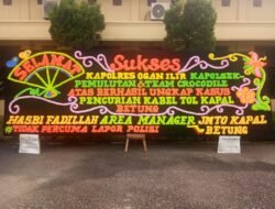 Sukses Ungkap Kasus Pencurian Kabal Tol, Kapolres OI dan Kapolsek Pemulutan Terima Karangan Bunga