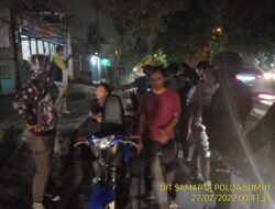 Tim Reaksi Cepat Rajawali Ditsabhara Polda Sumut Sikat Puluhan Pelaku Balap Liar dan Tawuran