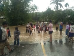 Akibat Banjir Jalan Penghubung Desa Ini Putus, 13 Rumah Terendam