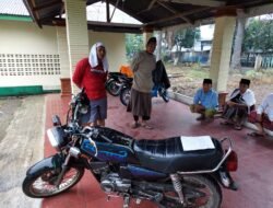 Niat Mencuri Sepeda Motor Seorang Pria Di Tangkap Warga