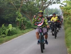 Bersepeda, Kapolres Sergai Bersama PJU Pantau Situasi Kamtibmas