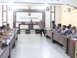 Polres Sergai Gelar Rapat Koordinasi Akselerasi Percepatan Vaksinasi