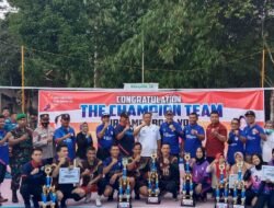Piala Ketua KORMI Samanta Tivani Di Perebutkan di Turnamen Bola Voli Karang Taruna