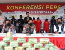 Polresta Barelang Ungkapan Kasus Jaringan Narkotika Internasional Total BB Seberat 22,249 KG Shabu