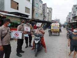 Gelar Ops Yustisi, Polsek Perbaungan Himbau Masyarakat Patuhi Prokes