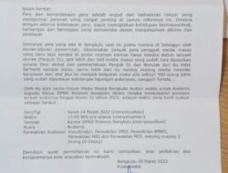 Usai Demo Gubernur, FMMB Akan Demo DPRD Provinsi Bengkulu