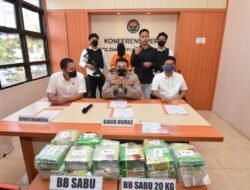 Dit Resnarkoba Polda Kepri Berhasil Amankan Seorang Kurir Narkoba Jenis Sabu Jaringan Internasional Seberat 21 KG.