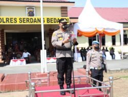 Kapolres Sergai Pimpin Apel Gelar Pasukan Operasi Mantap Huta Toba 2022