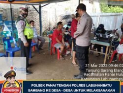 Polsek Panai Tengah Polres Labuhan Batu Sambang Ke Desa Desa