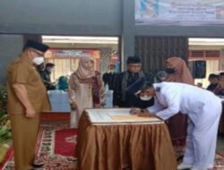 Asisten I Pemkab Tanah Datar Alizar Menghadiri Sertijab Wali Nagari Sungai Tarab