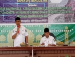 Temu Ramah Kadis Pendidikan Sumbar dengan berbagai Pimpinan Sekolah Seluruh Wilayah IV