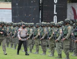Kapolda Sumut Sambut Kepulangan 205 Personel Satgas Amole dari Papua