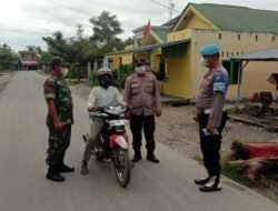 Gelar Ops Yustisi, Polsek Tanjung Beringin Himbau Masyarakat Patuhi Prokes