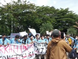 Aksi Demo BEM se- Sumsel Minta Tolak Wacana Presiden Tiga Periode