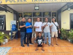 Seorang Pria Pelaku Pencurian Diciduk Jajaran Team Tikam Polsek Tanjung Raja