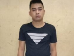 Polsek Binjai Timur Polres Binjai Menggiring Pelaku Penipuan Bermodus Sebagai Anggota TNI