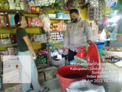 Polsek Pantai Cermin Lakukan Pengecekan Ketersediaan Minyak Goreng