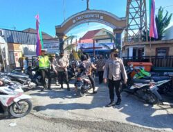 Polres Nias menggelar Pengamanan Ibadah Jum’at Agung